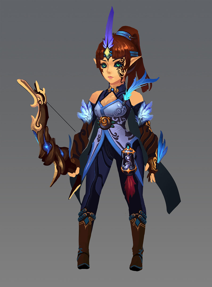 魔族弓箭手3D（图ZODc3NTU4MzI=） - 游戏原画 - 站酷设计师乾坤罗盘原创素材 - 站酷ZCOOL