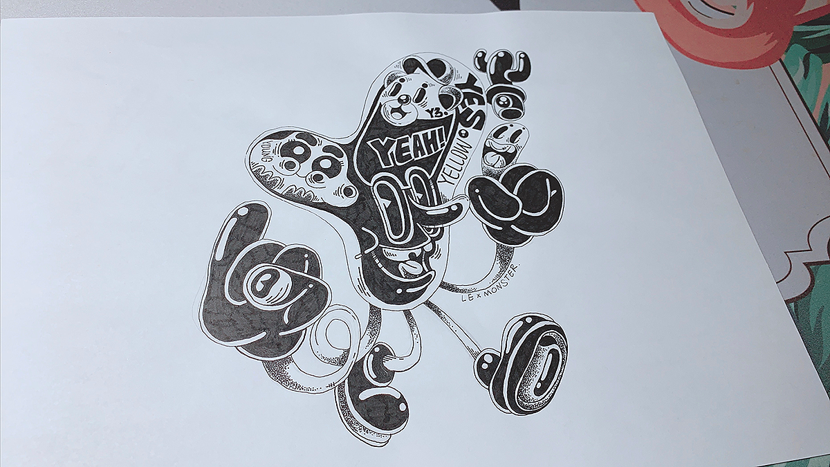 『字母小怪物』手绘稿合辑（图ZMTYzMTE3NTI0） - 创作习作 - 站酷设计师LOKLIAO丶樂原创素材 - 站酷ZCOOL