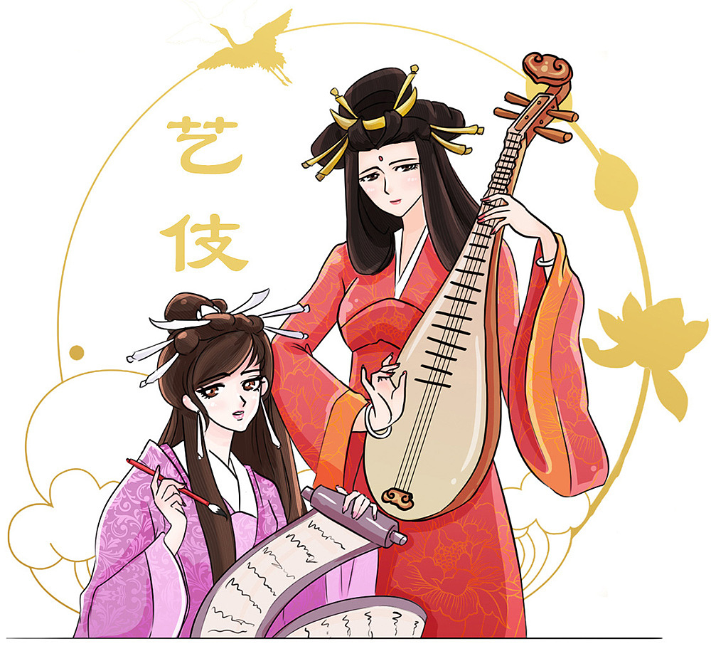 古代青楼的正确打开方式～|插画|商业插画|圣光de兎拉斯 - 原创作品