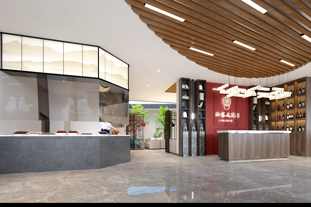 羊毛沟湿地火锅店——时尚餐饮空间设计