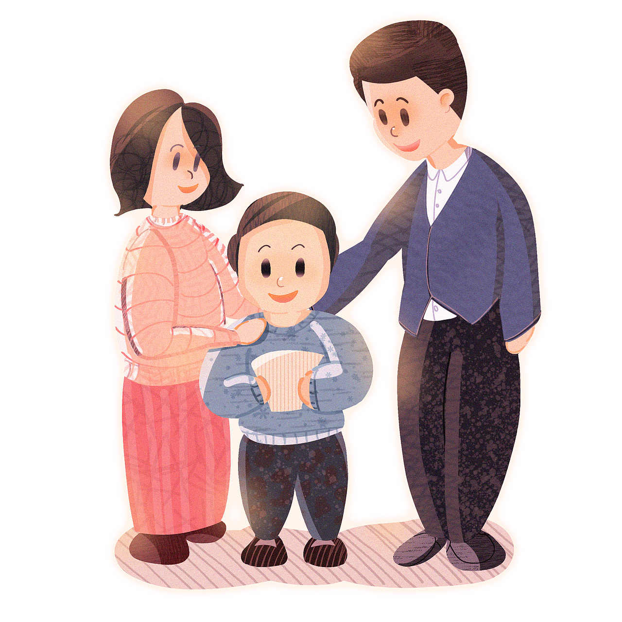 家庭教育主题插画（图ZMjM0MTU2Mjg4） - 绘本 - 站酷设计师生活大魔王F原创素材 - 站酷ZCOOL