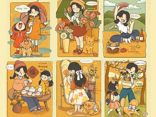 临摹 | 西朴的2020年日历小场景