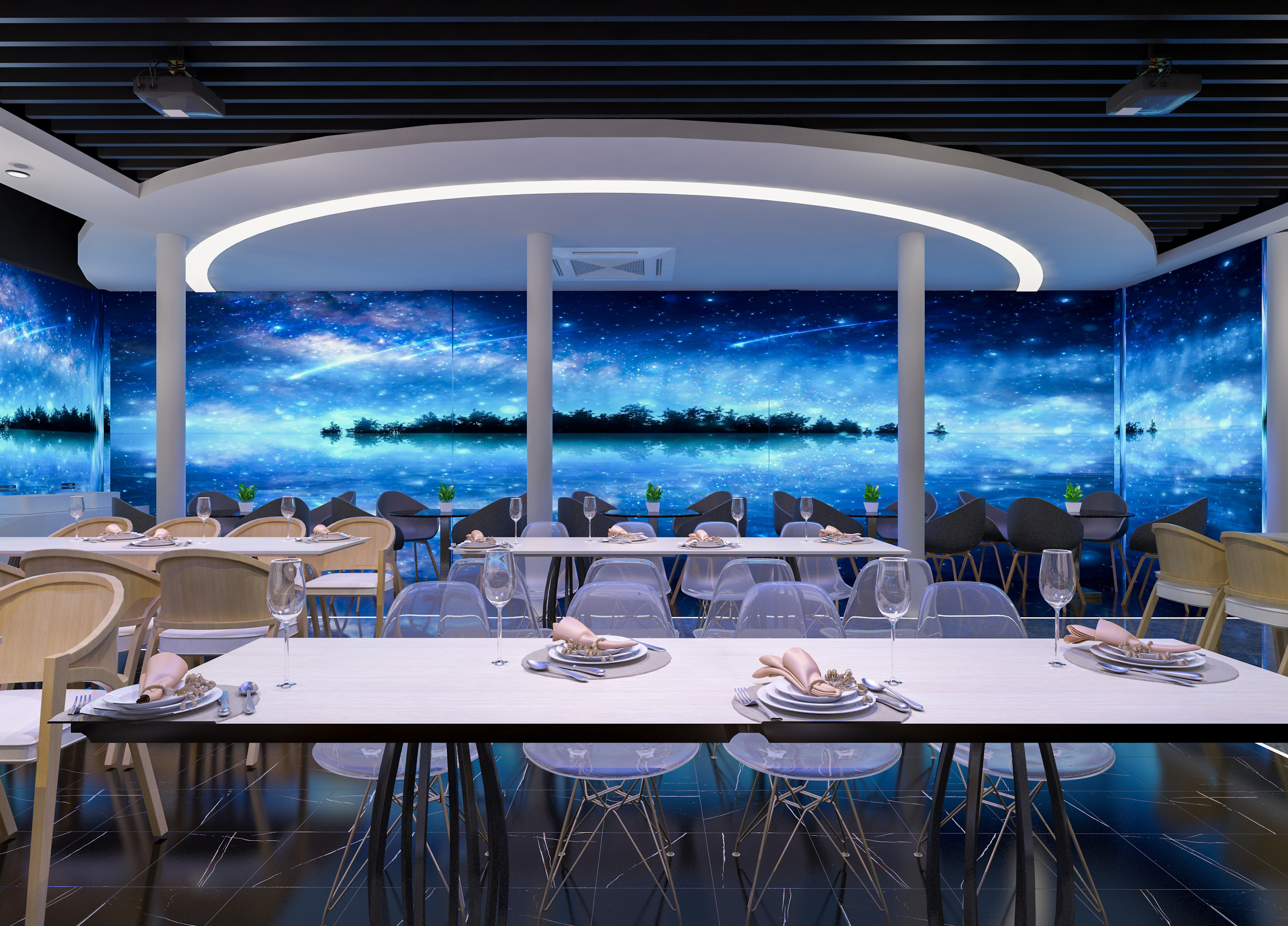 交互式餐厅|空间|家装设计|陈慧琳 - 原创作品 - 站酷 (zcool)