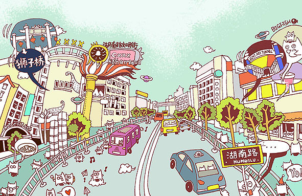 猫空·南京系列城市明信片