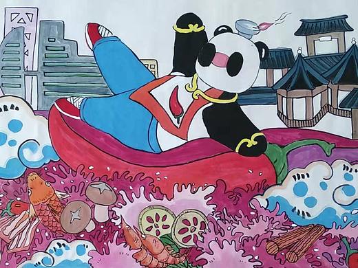 温泽辉为川西坝子画的作品