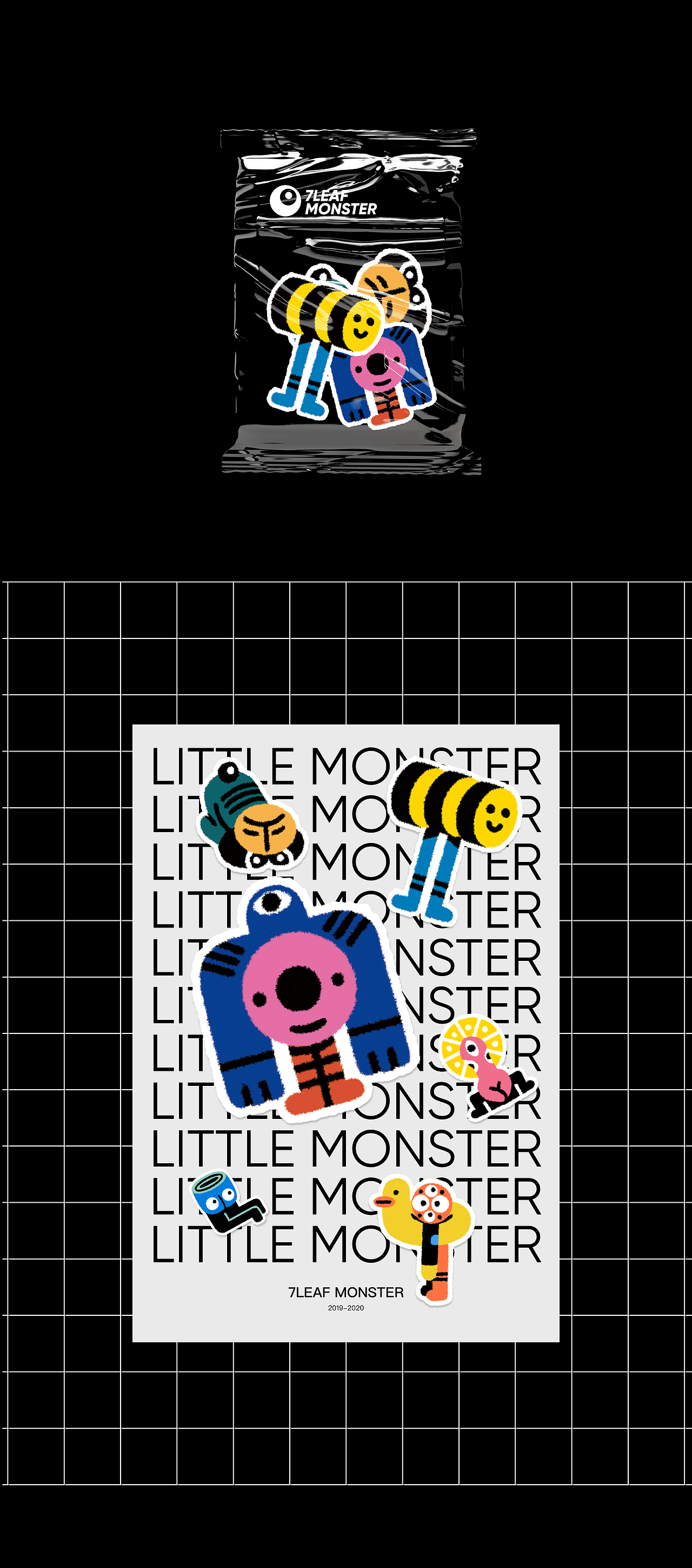 7LEAF LITTLE MONSTER STICKER（图ZMjA2MTQzMDA4） - 商业插画 - 站酷设计师7leaf原创素材 - 站酷ZCOOL