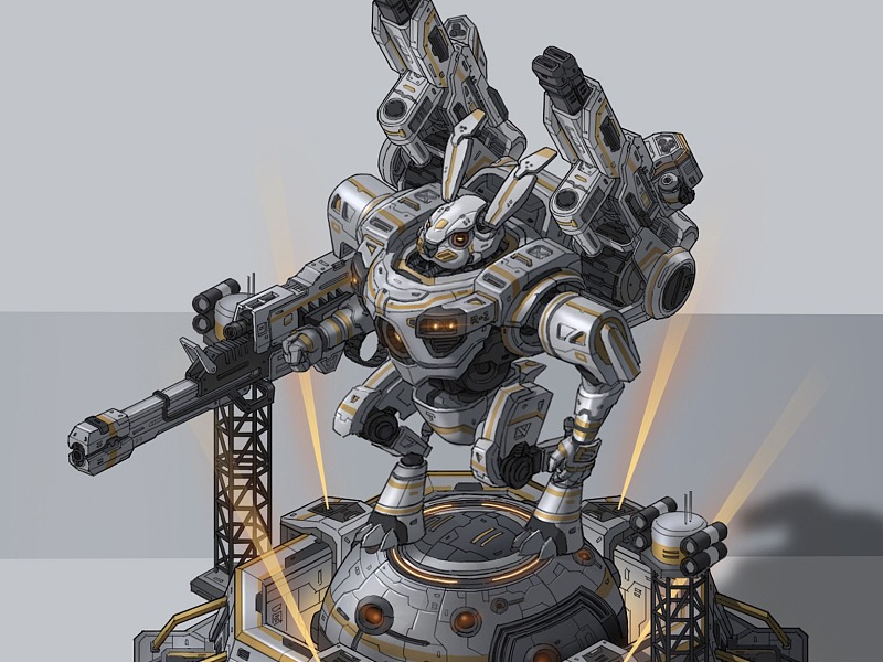 救赎者机甲游戏原画