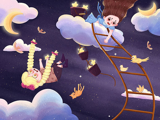 把天上的星星摘给你做圣诞树吧