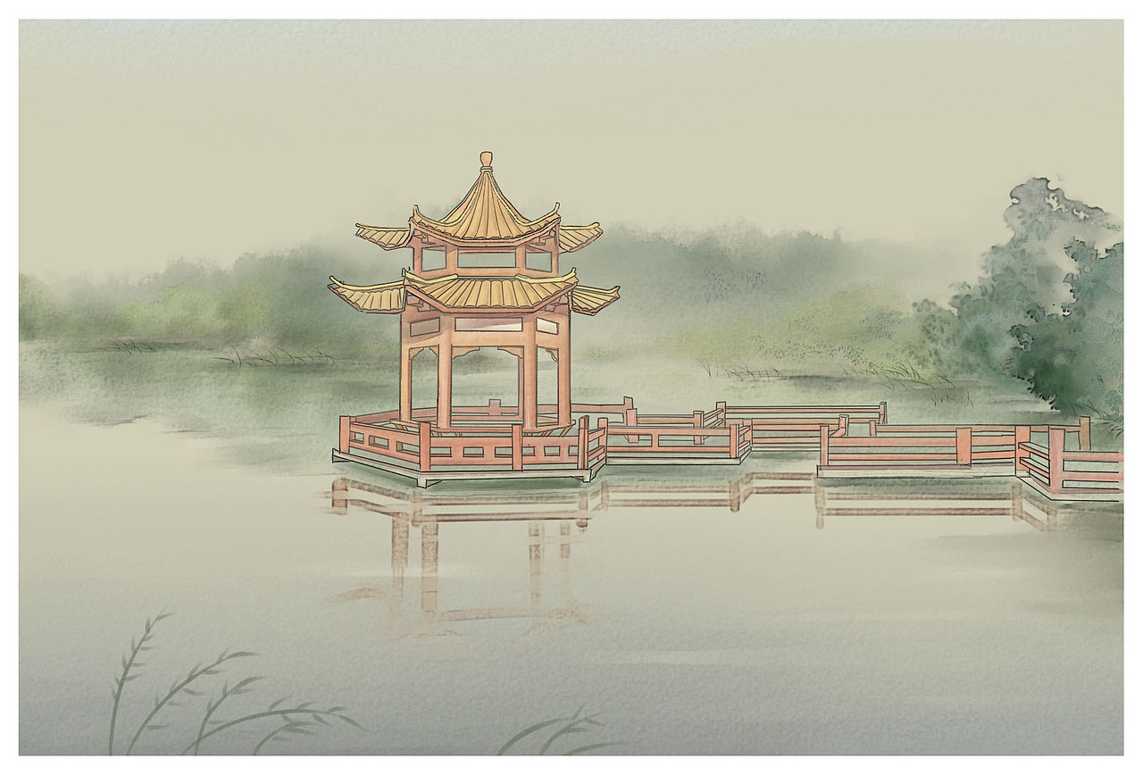 初远定制校园文创产品-淡彩明信片