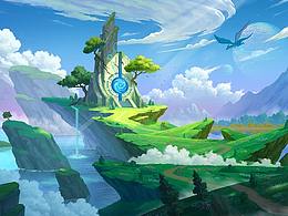 厚涂场景气氛图练习2022