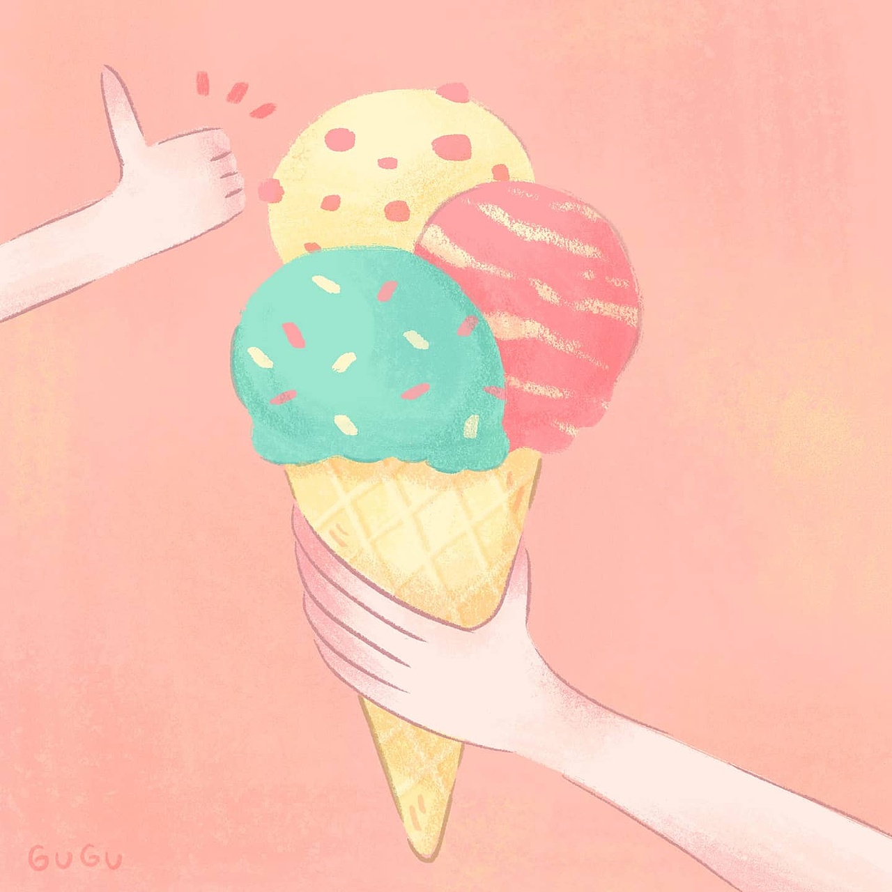 <假期碎片> 插画 可爱 头像 