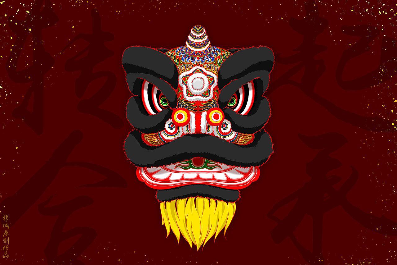 醒狮（图ZMTIxMjI2Nzc2） - 艺术插画 - 站酷设计师吴伟强原创素材 - 站酷ZCOOL