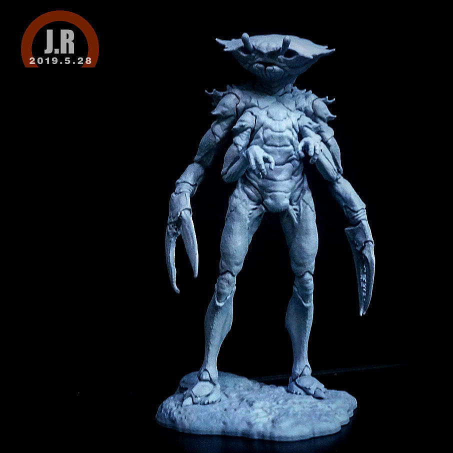 3d螃蟹打印-涂装-完成-2019.5.28
