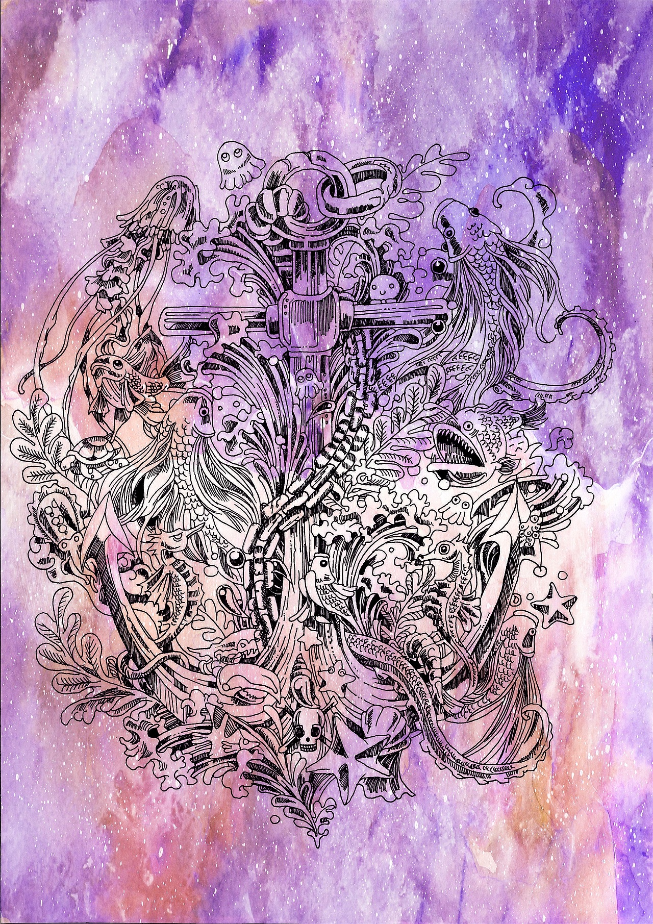 朋友的刺青手稿