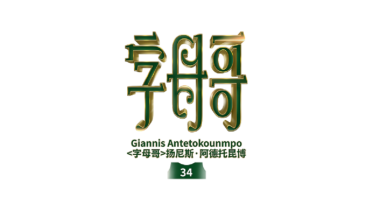 NBA球星绰号-字体设计