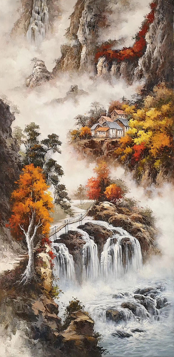 精品山水风景油画