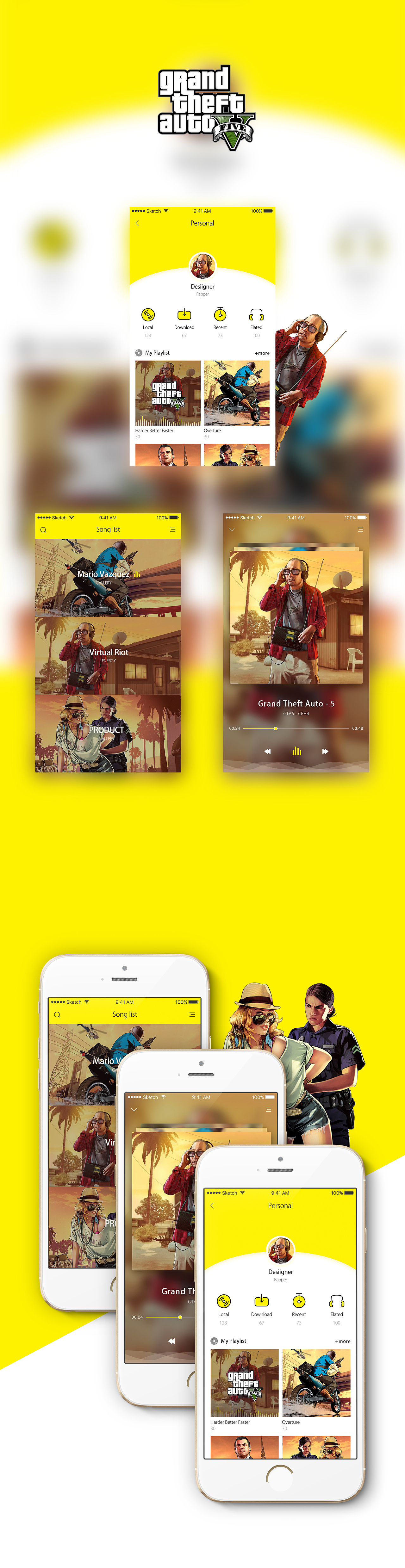 Grand Theft Auto 5 UI（图ZNjk2ODQ3MTY=） - 其他UI - 站酷设计师CPH4原创素材 - 站酷ZCOOL