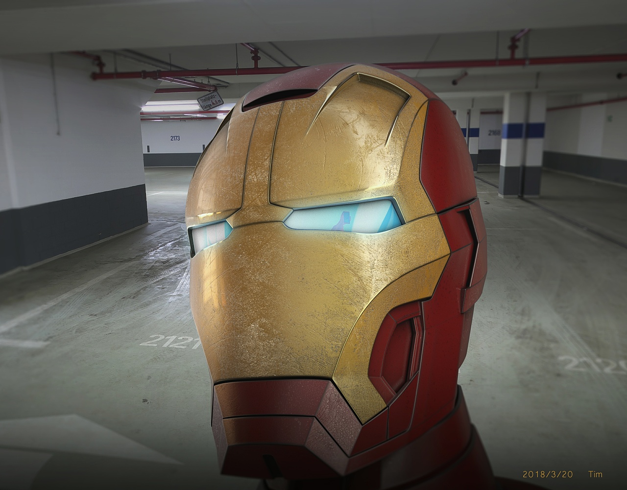 渲染钢铁侠头部