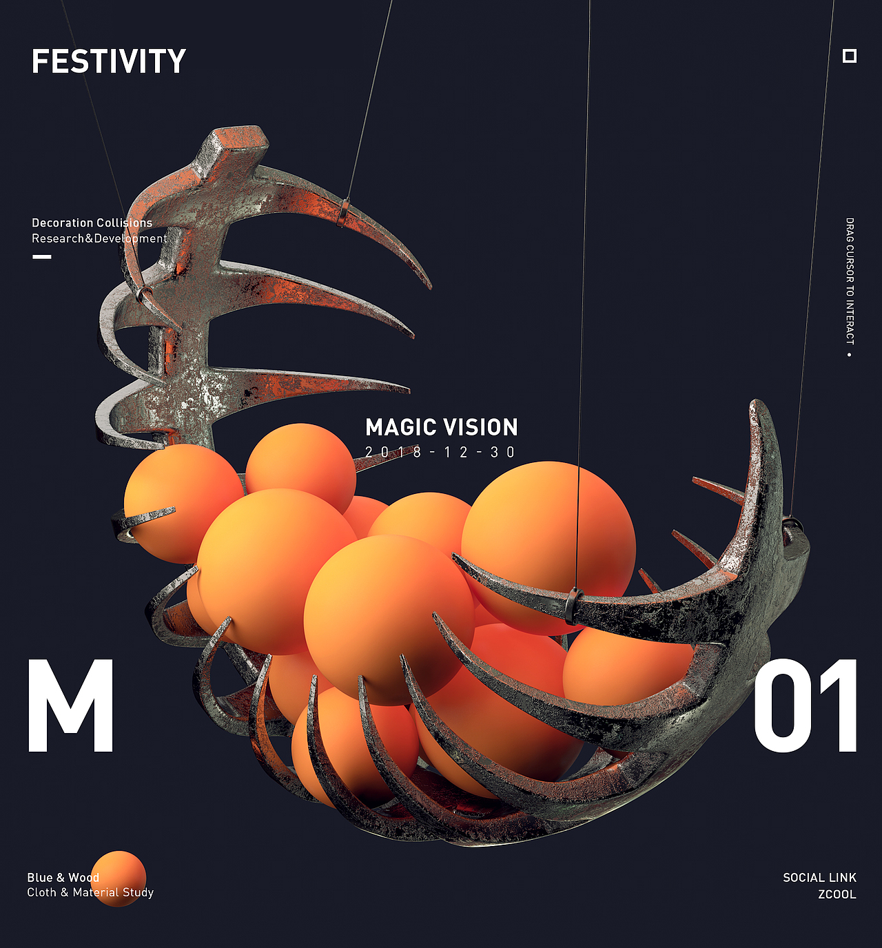 C4D自带渲染器之材质表现-MAGIC VISION（图ZMTQ2NTMzNzEy） - 场景 - 站酷设计师靖哥教你做C4D原创素材 - 站酷ZCOOL