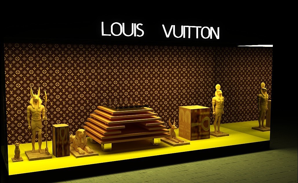 LV橱窗设计（埃及风尚）（图ZMzEzNTU3Ng==） - 其他三维 - 站酷设计师Lupinghua原创素材 - 站酷ZCOOL
