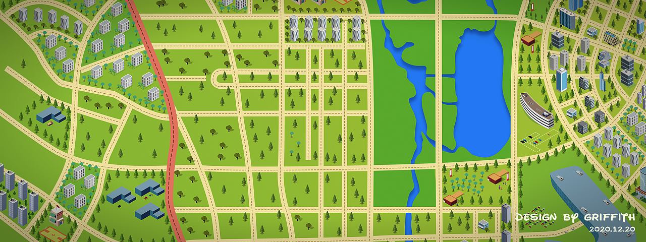 2.5d城市地图 - 原创作品 - 站酷(zcool)