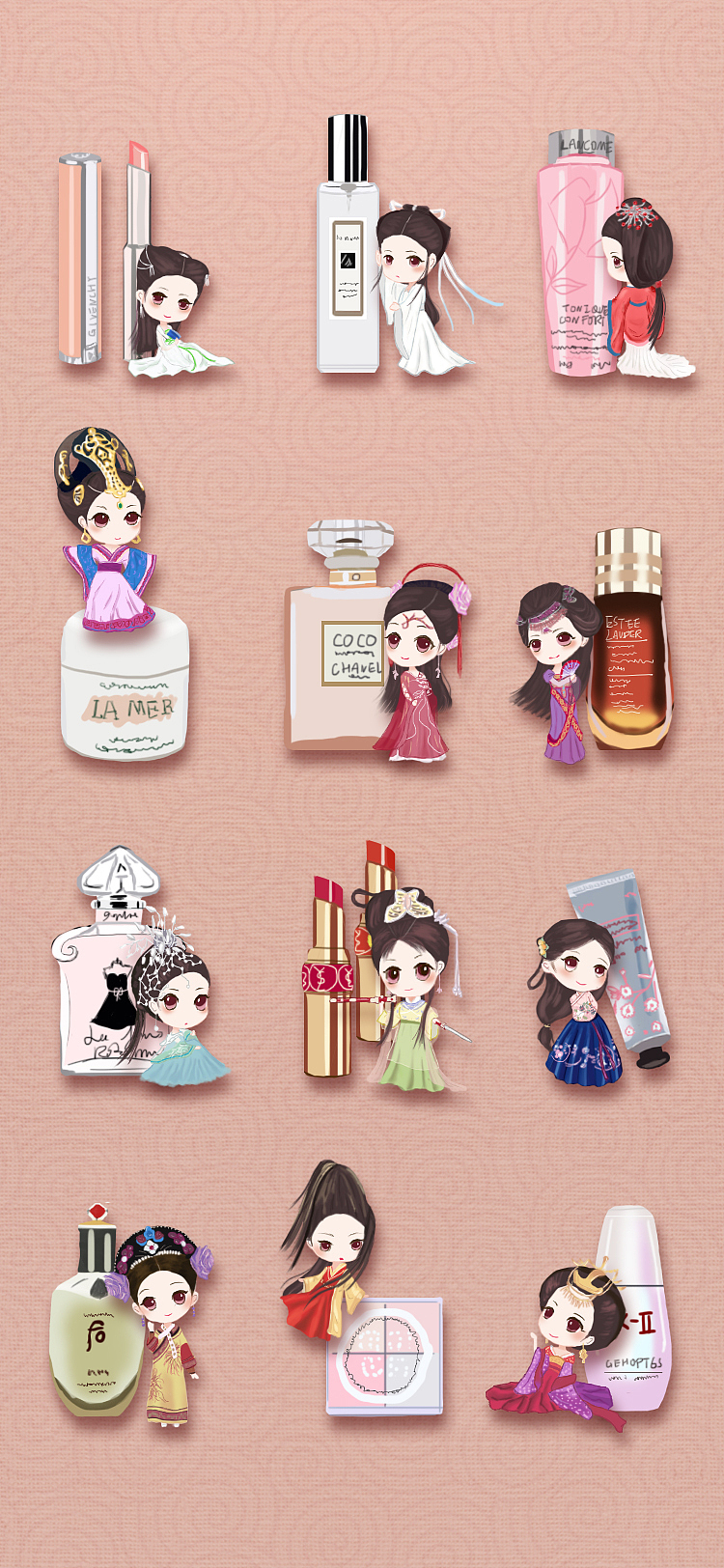 猪年新年主题壁纸插画