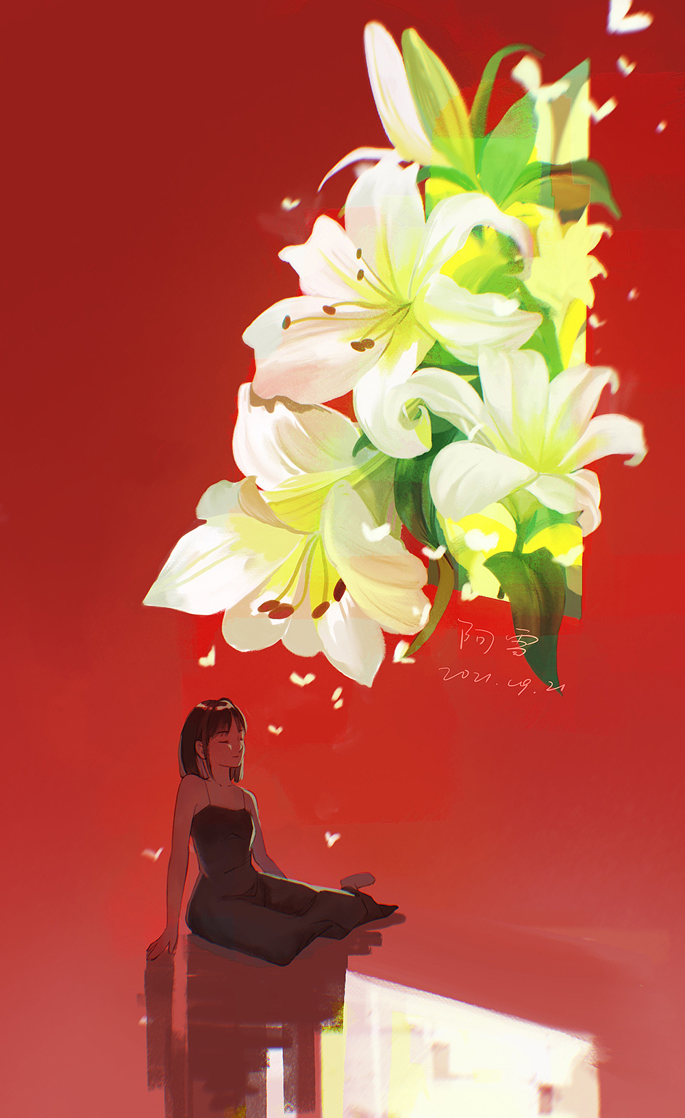 繁花之上 梦境之中（二）（图ZMjcxOTk1NzI4） - 艺术插画 - 站酷设计师醒醒_阿雪原创素材 - 站酷ZCOOL