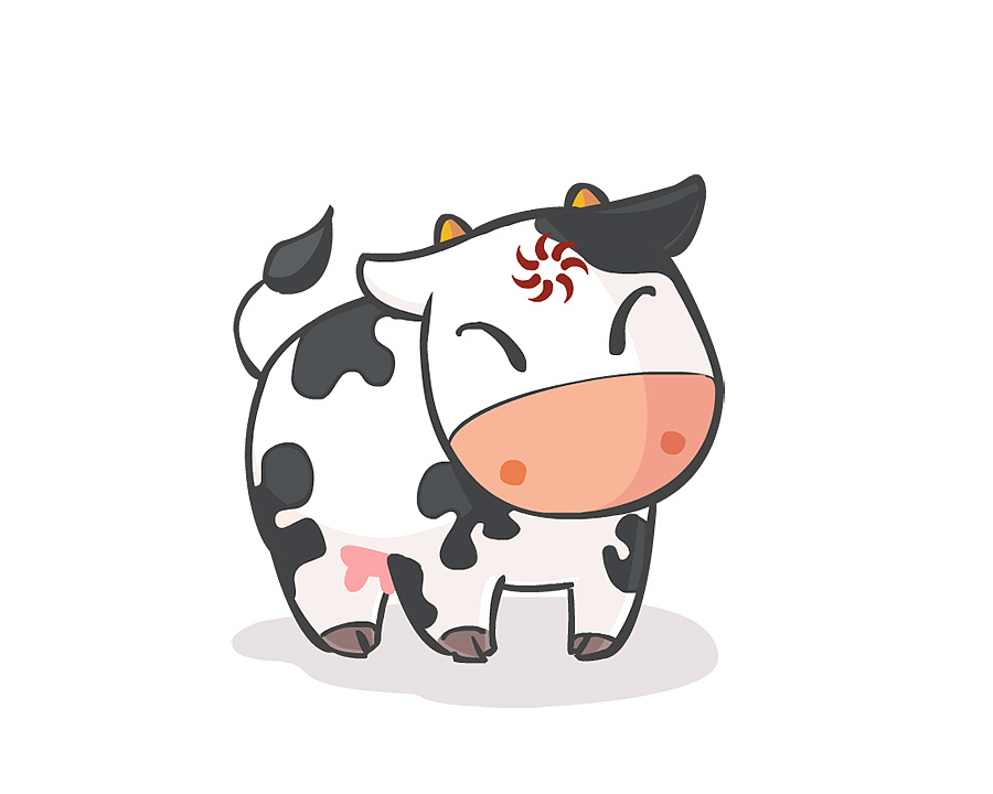 [品牌设计已商用] 小奶牛——形象logo设计,吉祥物设计