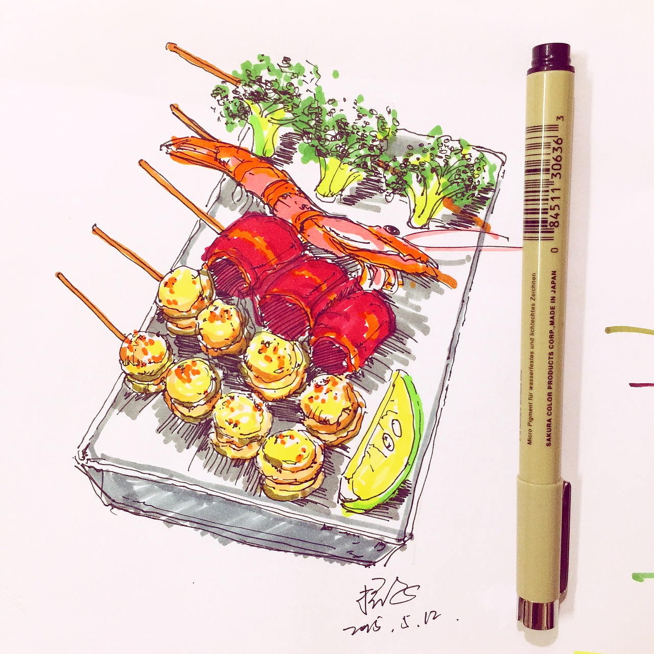 手繪小食物（圖ZMzY5MDM0NzY=） - 創(chuàng)作習(xí)作 - 站酷設(shè)計(jì)師招子原創(chuàng)素材 - 站酷ZCOOL