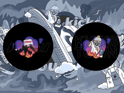 【FMU】x【Kickstown】鞋盒（个人主页-ZNDI1MTc3ODQ=） - 商业插画 - 站酷设计师法丁丁原创素材 - 站酷ZCOOL