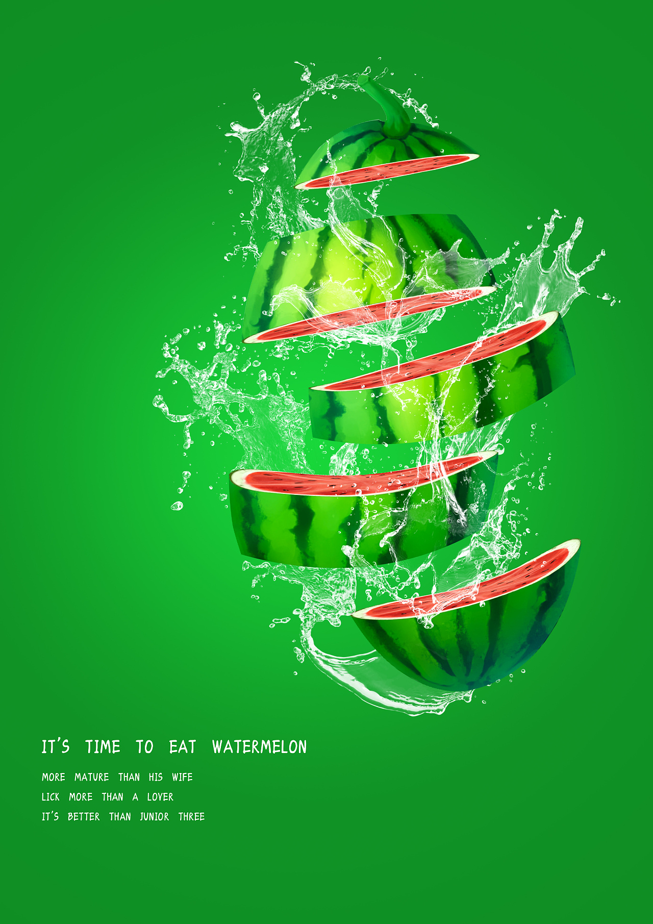 夏日小清新西瓜汁海报图片素材-编号32560381-图行天下