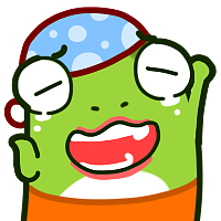 呆呆小熊的蛙哈哈表情