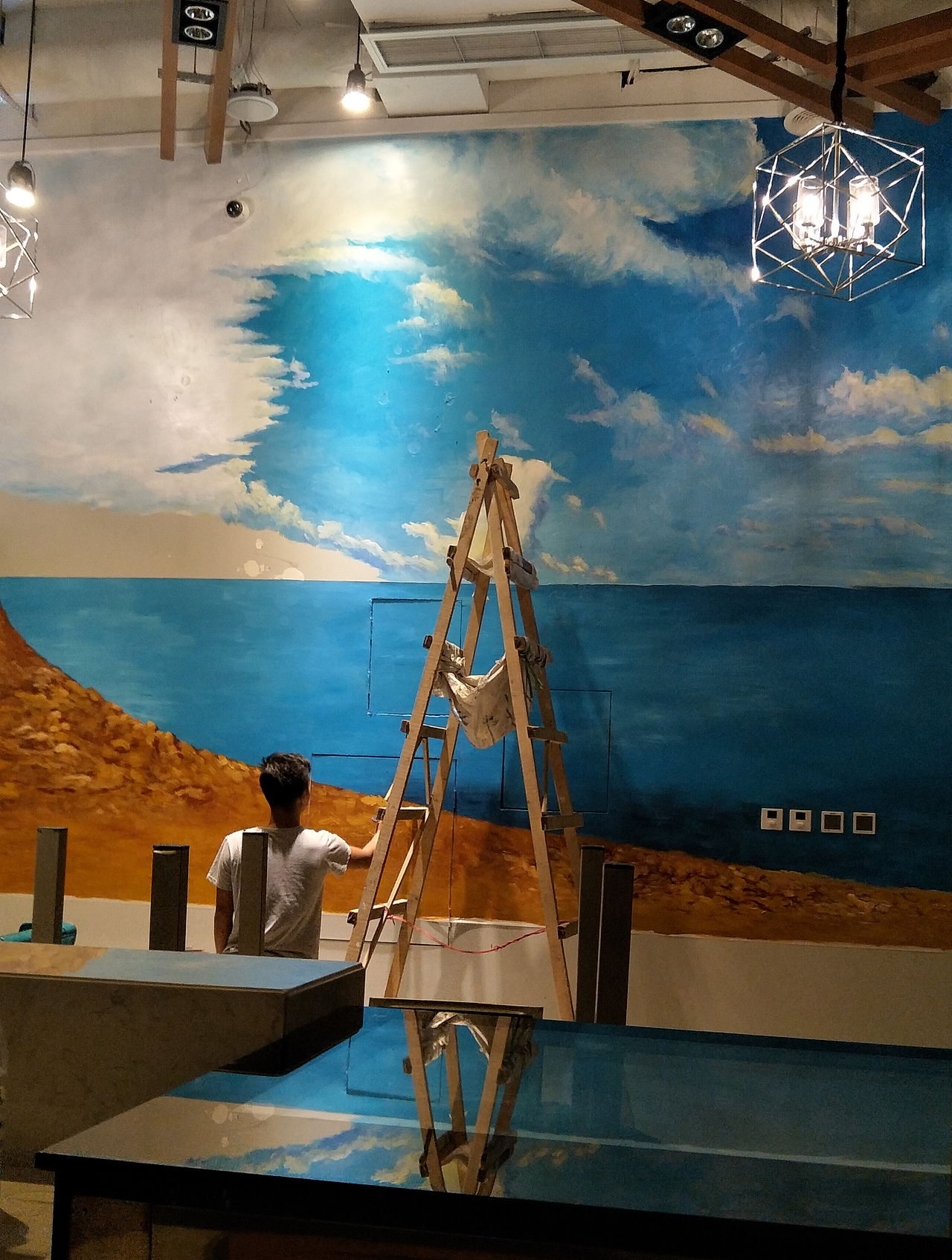 火锅墙绘,餐饮墙绘,串串店墙绘,成都墙绘,成都壁画