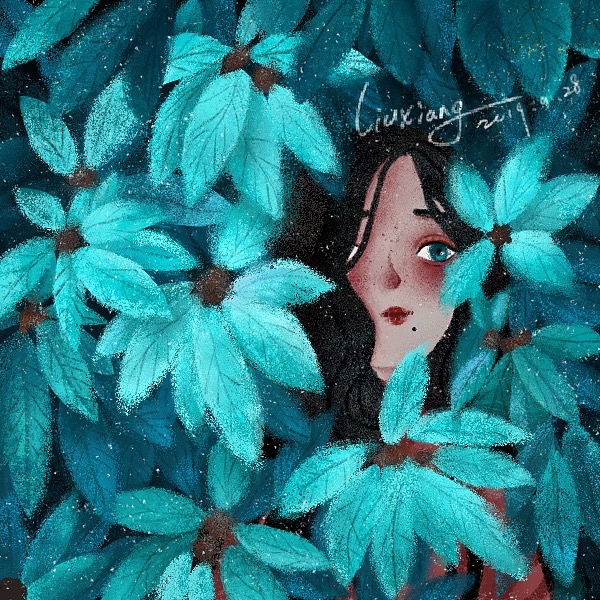 森林里的女孩（图ZMTc4NTIyODQ0） - 艺术插画 - 站酷设计师香菜不吃香菜_原创素材 - 站酷ZCOOL