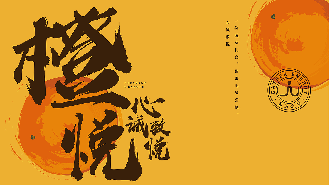 蓝色一页BP@—脐橙包装,水果脐橙品牌礼盒包装设计