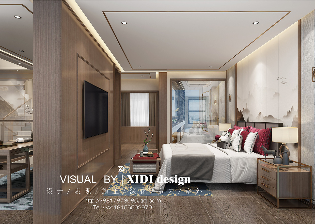 轻奢or新中式（图ZMTY2MTU2MDg0） - 家装设计 - 站酷设计师王婷婷XIDI原创素材 - 站酷ZCOOL