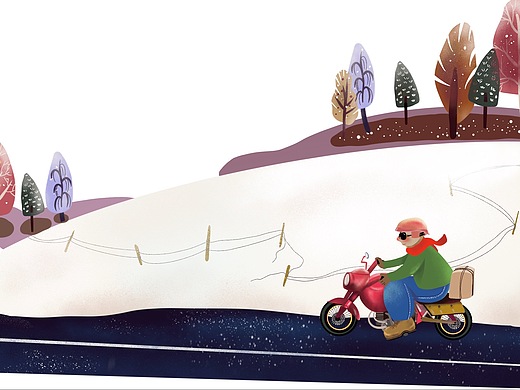 手机桌面 屏保49熳青手绘–中式圣诞90–屏保20奶狐狸格