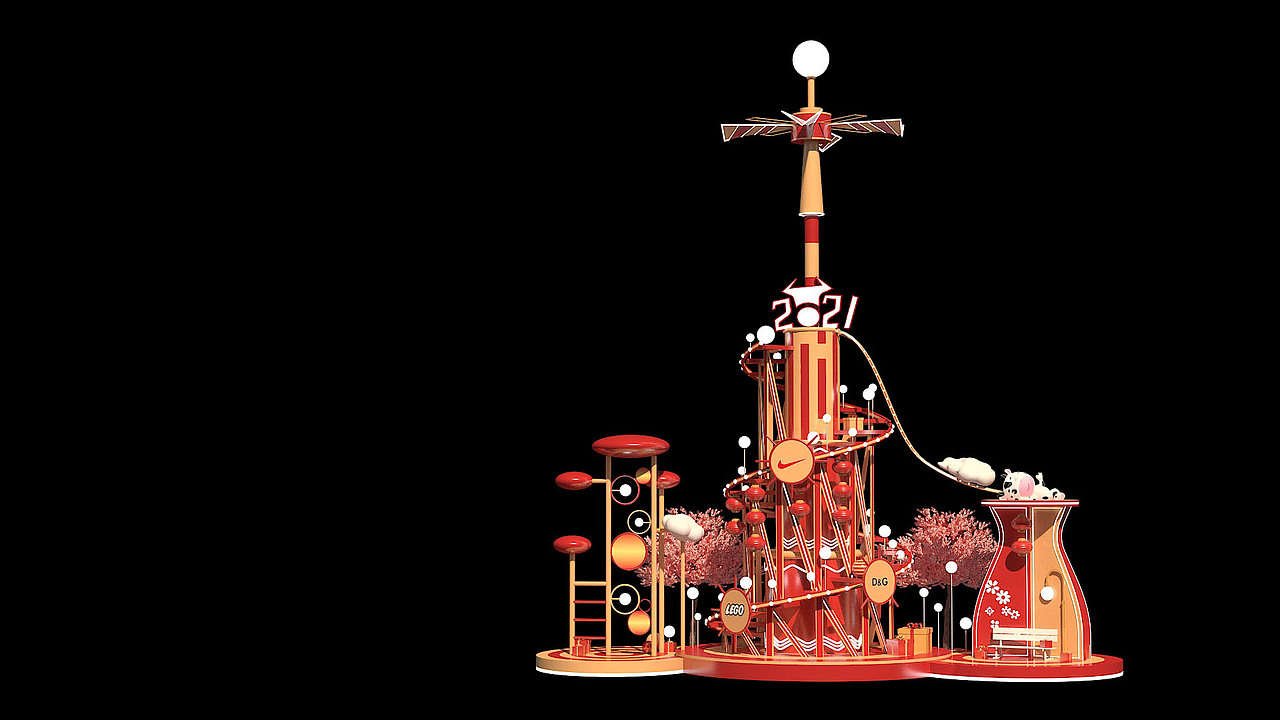 某商场美陈（图ZMjMwOTE3OTIw） - 场景 - 站酷设计师美陈Hello世界原创素材 - 站酷ZCOOL