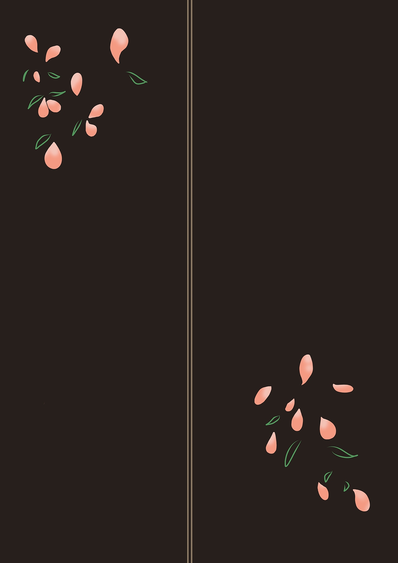 原创微古风花印花插画插图设计