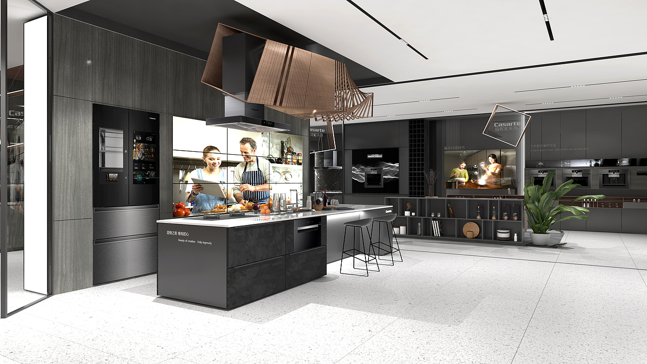 卡萨帝厨电200平旗舰店