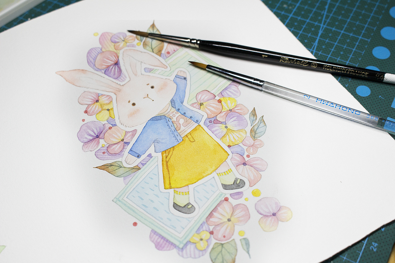 小兔子（图ZNTcxNTk0NzY=） - 商业插画 - 站酷设计师兔梨商店原创素材 - 站酷ZCOOL