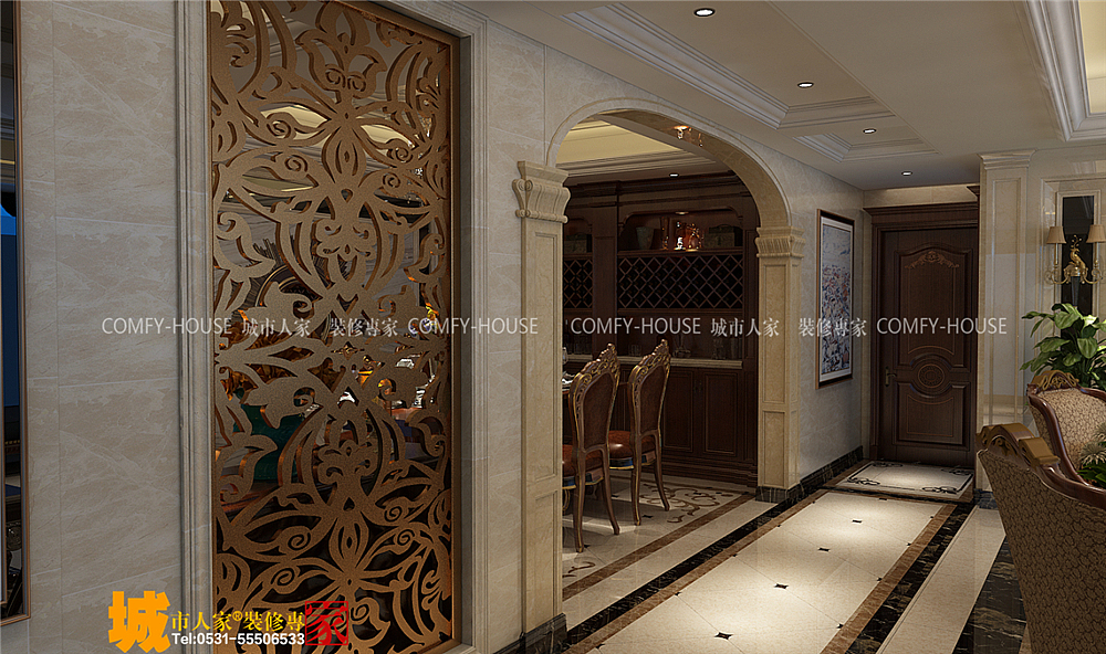 章丘山水泉城装修效果图,家一个可以停靠港湾