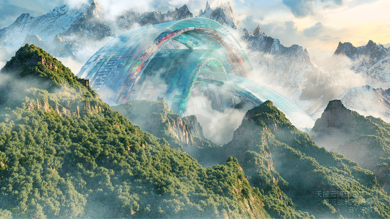 2019年1月-3月做的一些写实和科幻三维场景图 个人