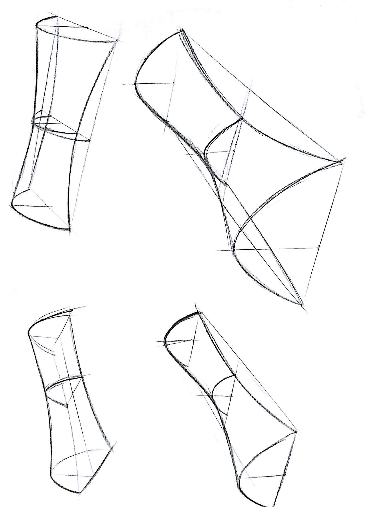 手绘集训-透视圆角临摹产品 10.