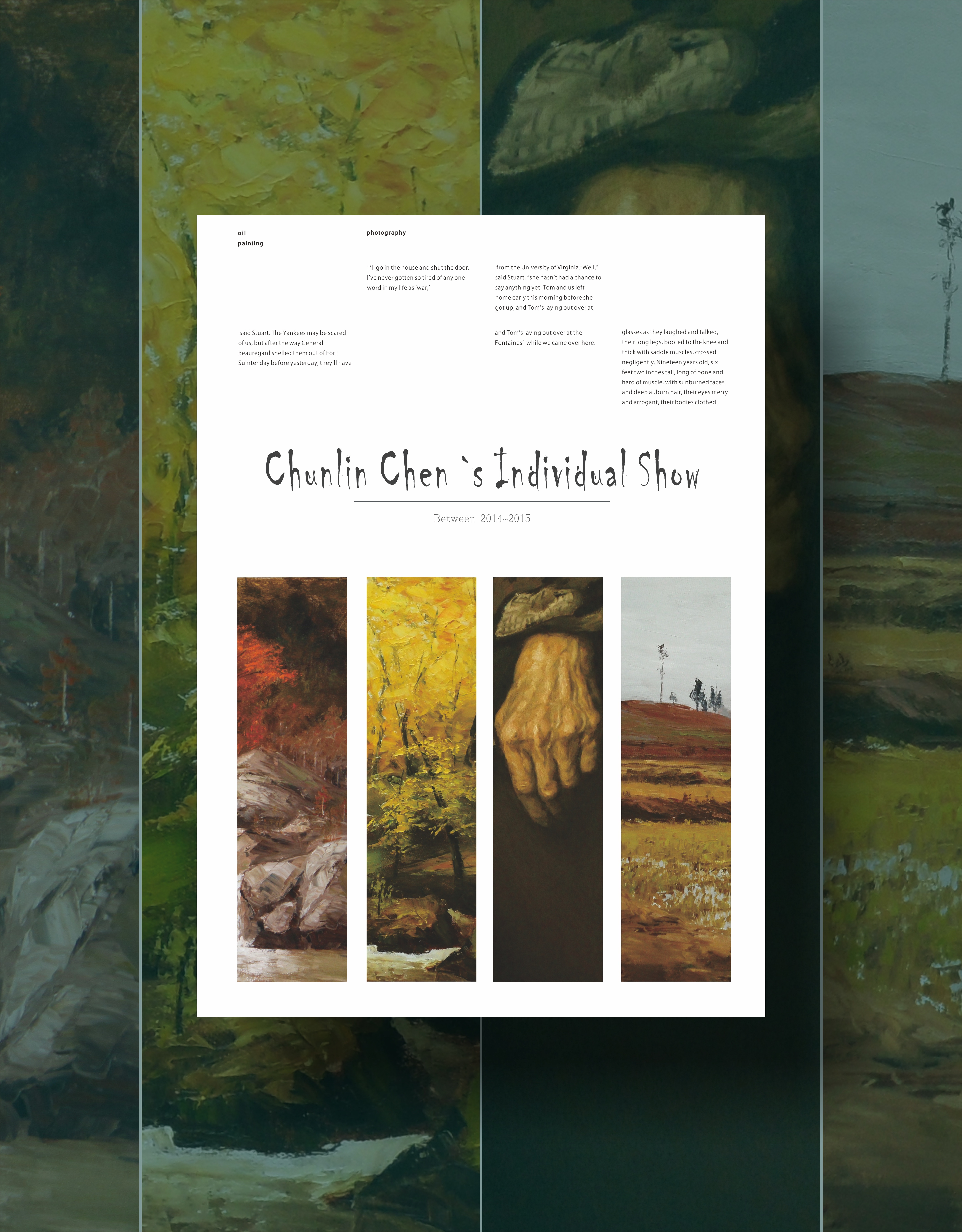 陈春林油画摄影作品集画册设计