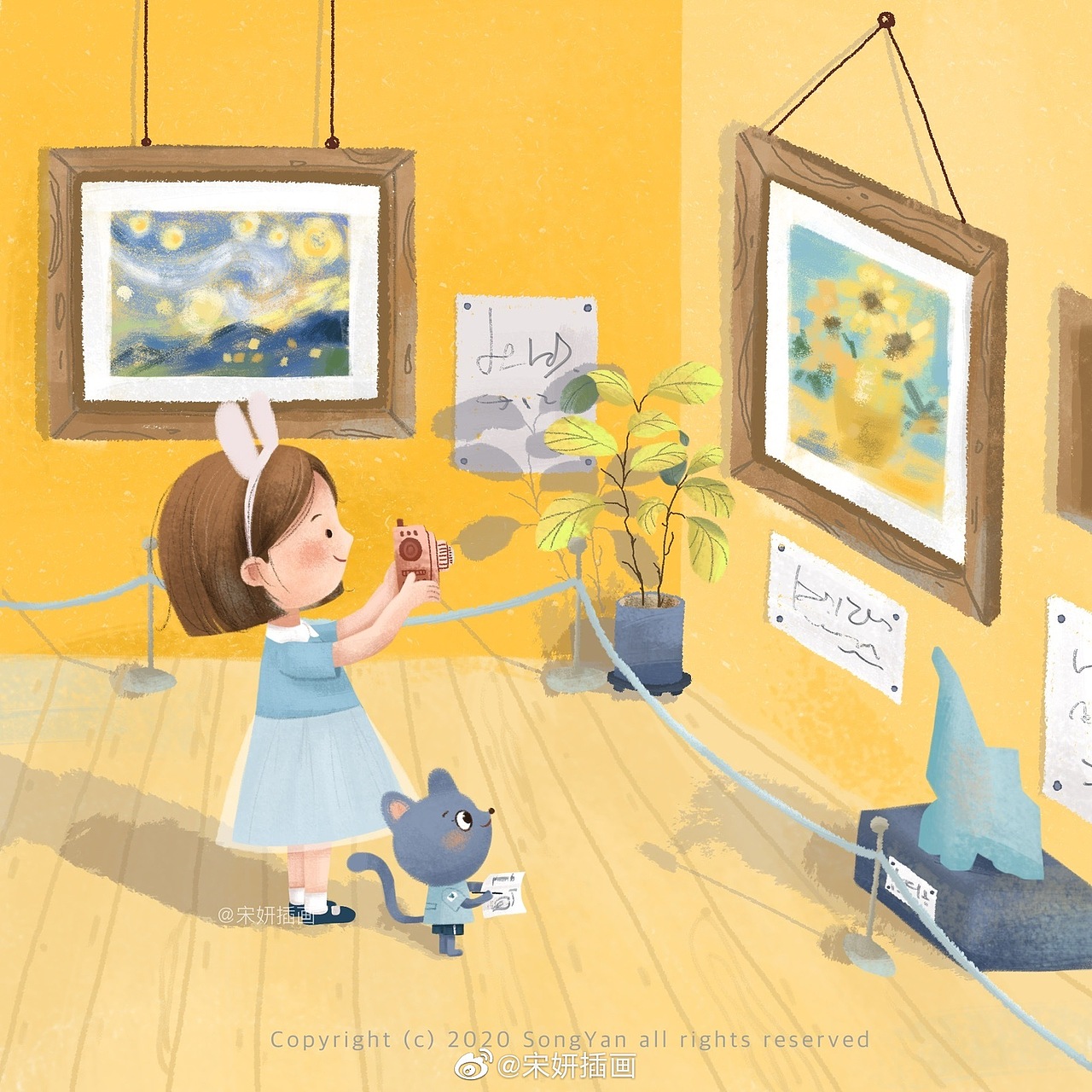 小可爱去看画展~