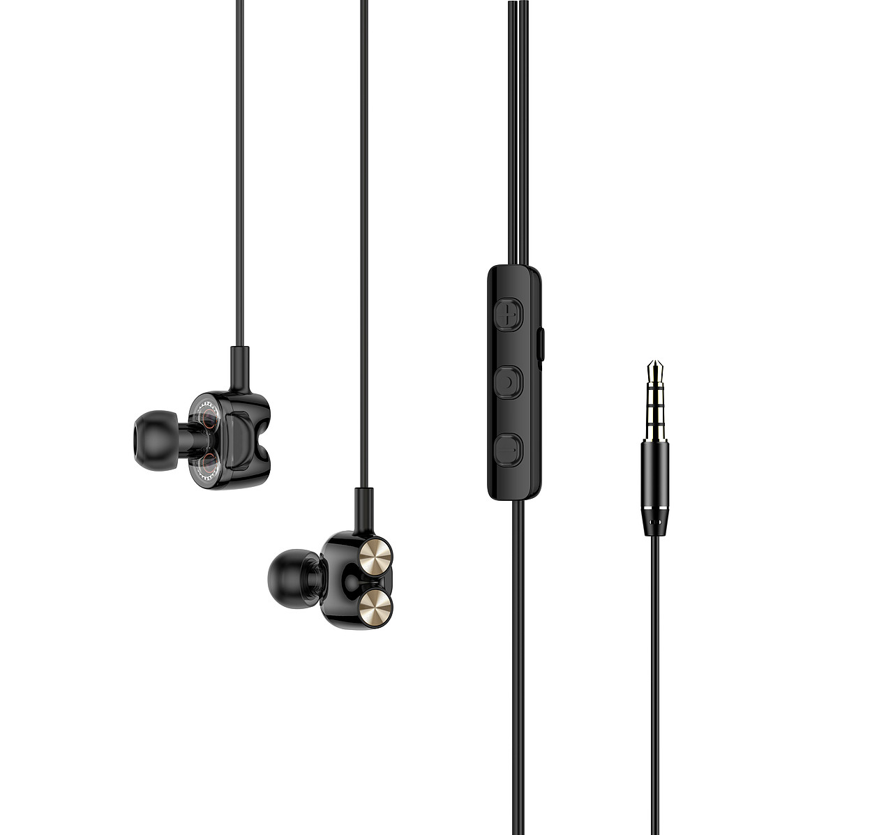 有线耳机 — 渲染效果