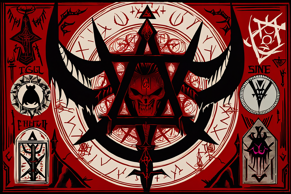 恶魔 挂毯（图ZMzc3NzYxMTIw） - 艺术插画 - 站酷设计师羲大林ai设计原创素材 - 站酷ZCOOL