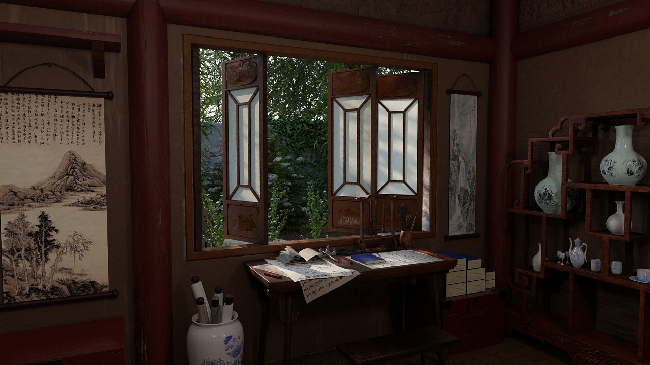 三维|场景|雨沐春风十里 - 原创作品 - 站酷 (zcool)