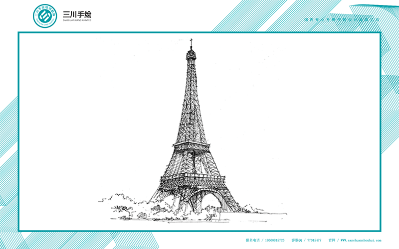 三川手绘欧建古建作品（图ZMjA0MzkxMzY=） - 建筑设计 - 站酷设计师三川手绘原创素材 - 站酷ZCOOL
